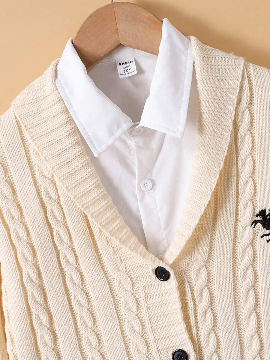 BEŻOWY SWETER GUZIKI