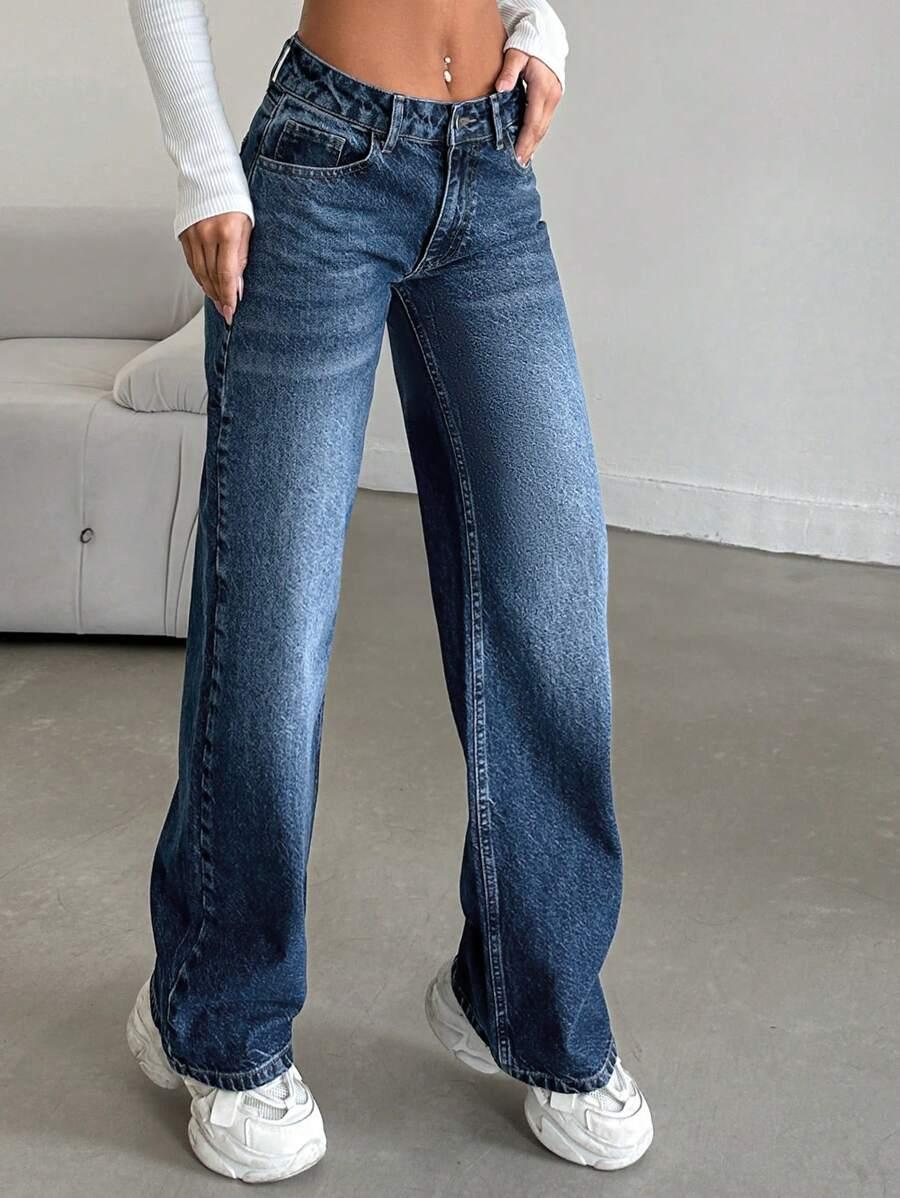 SPODNIE JEANS SZEROKIE NOGAWKI