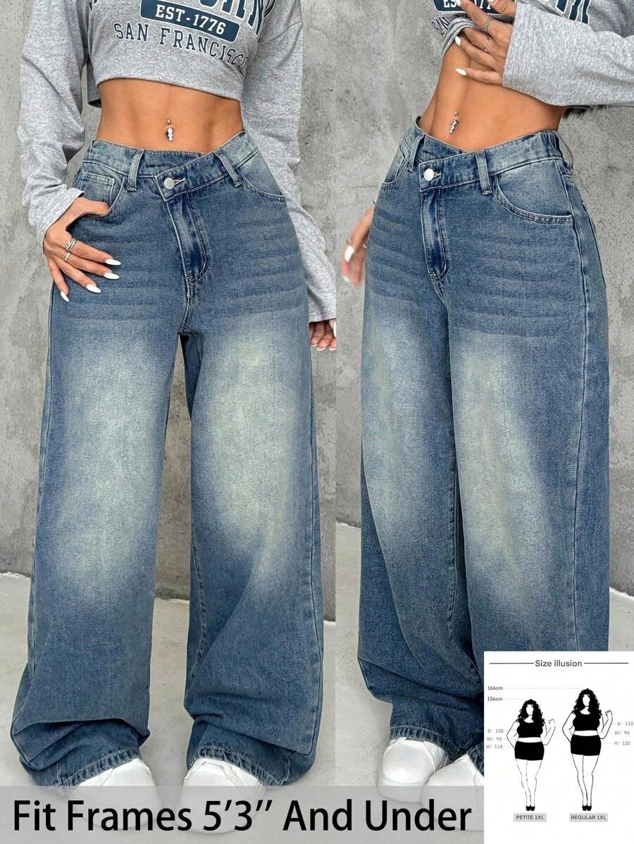 niebieskie spodnie jeans 
