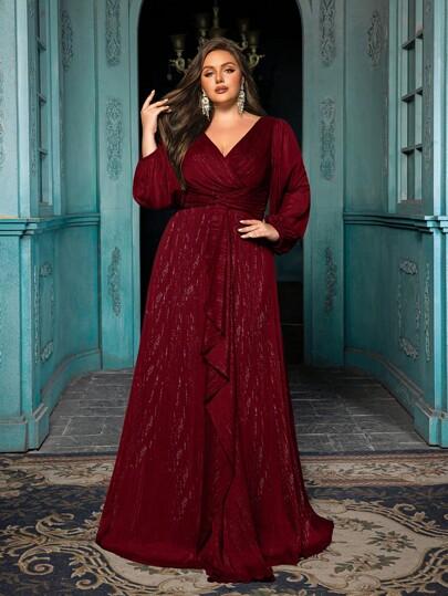 czerwona sukienka maxi