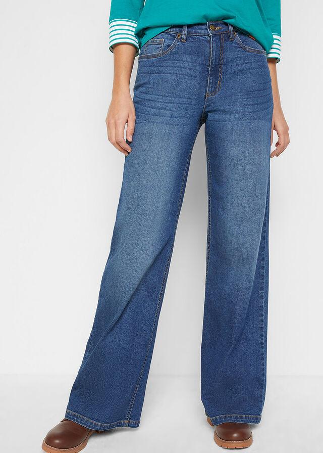 SPODNIE JEANSOWE DAMSKIE