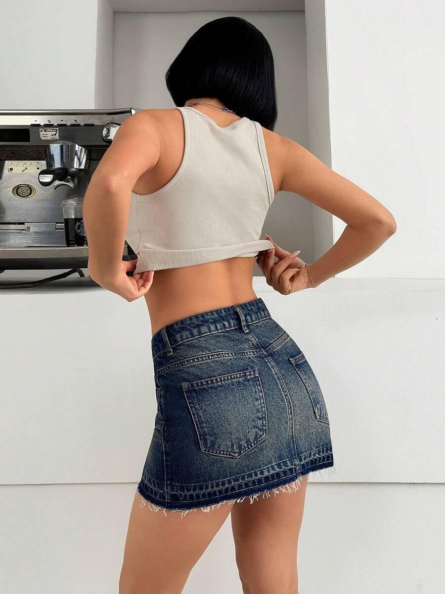 mini spódnica jeans