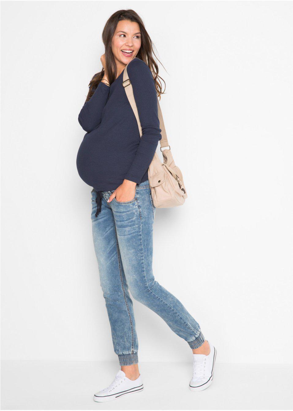 CIĄŻOWE SPODNIE JEANS 