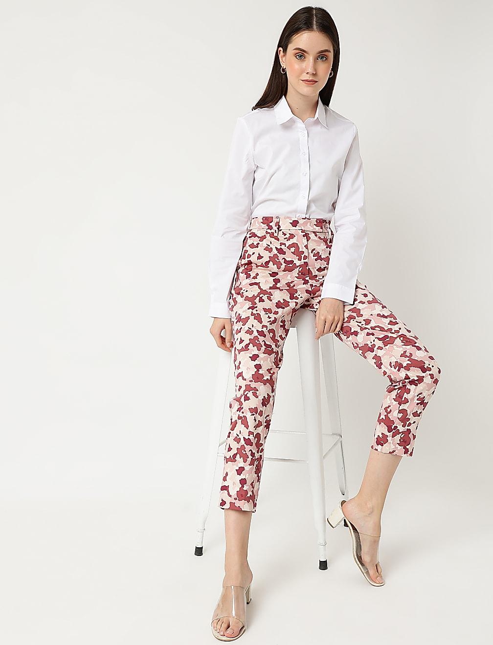 SPODNIE7/8 CYGARETKI PRINT T59-5771K-ZZ