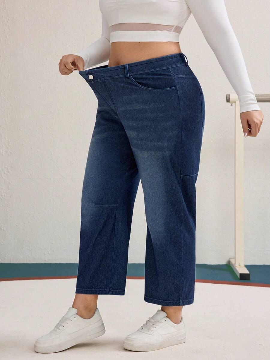 niebieskie jeansy kieszenie 