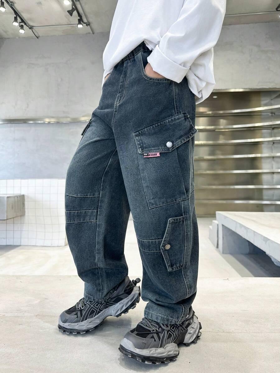SPODNIE JEANS KIESZENIE