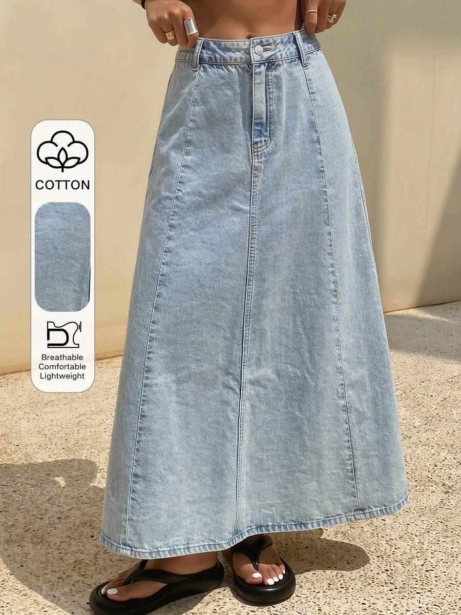 maxi spódnica jeans