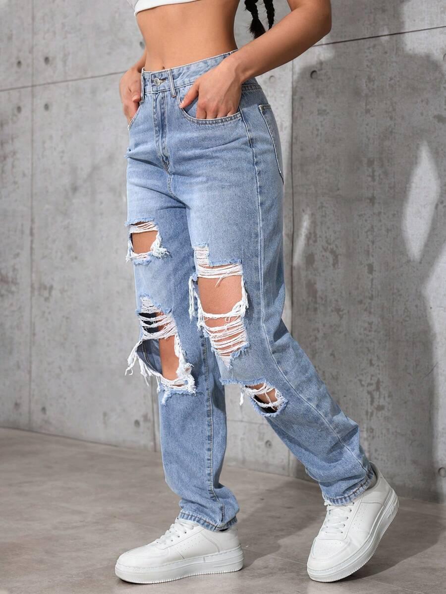 NIEBIESKIE SPODNIE JEANS