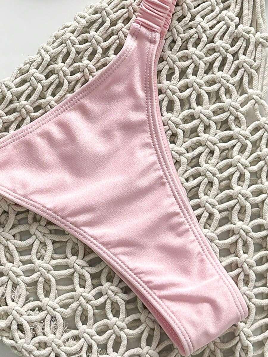 RÓŻOWY KOMPLET BIKINI