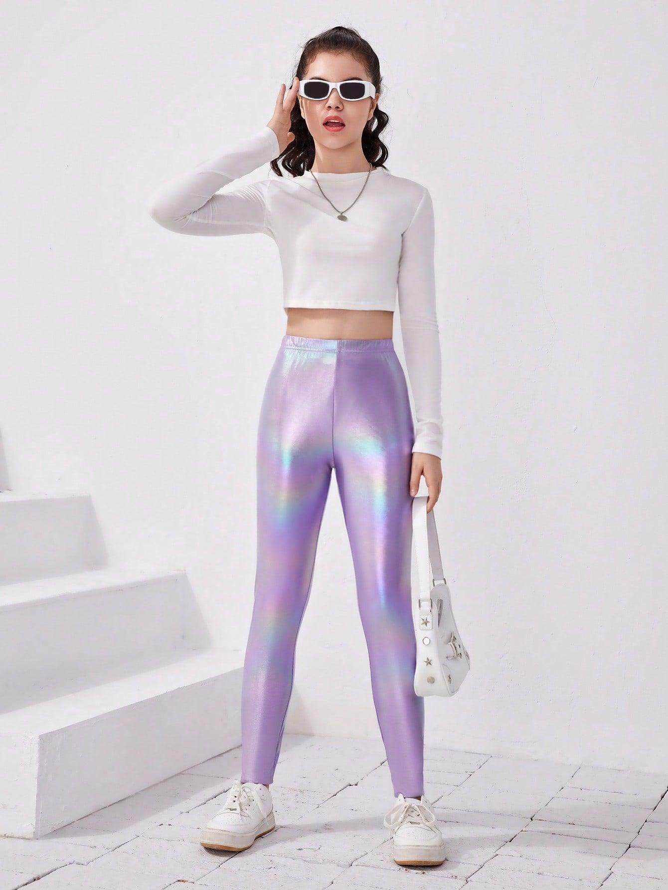 holograficzne legginsy