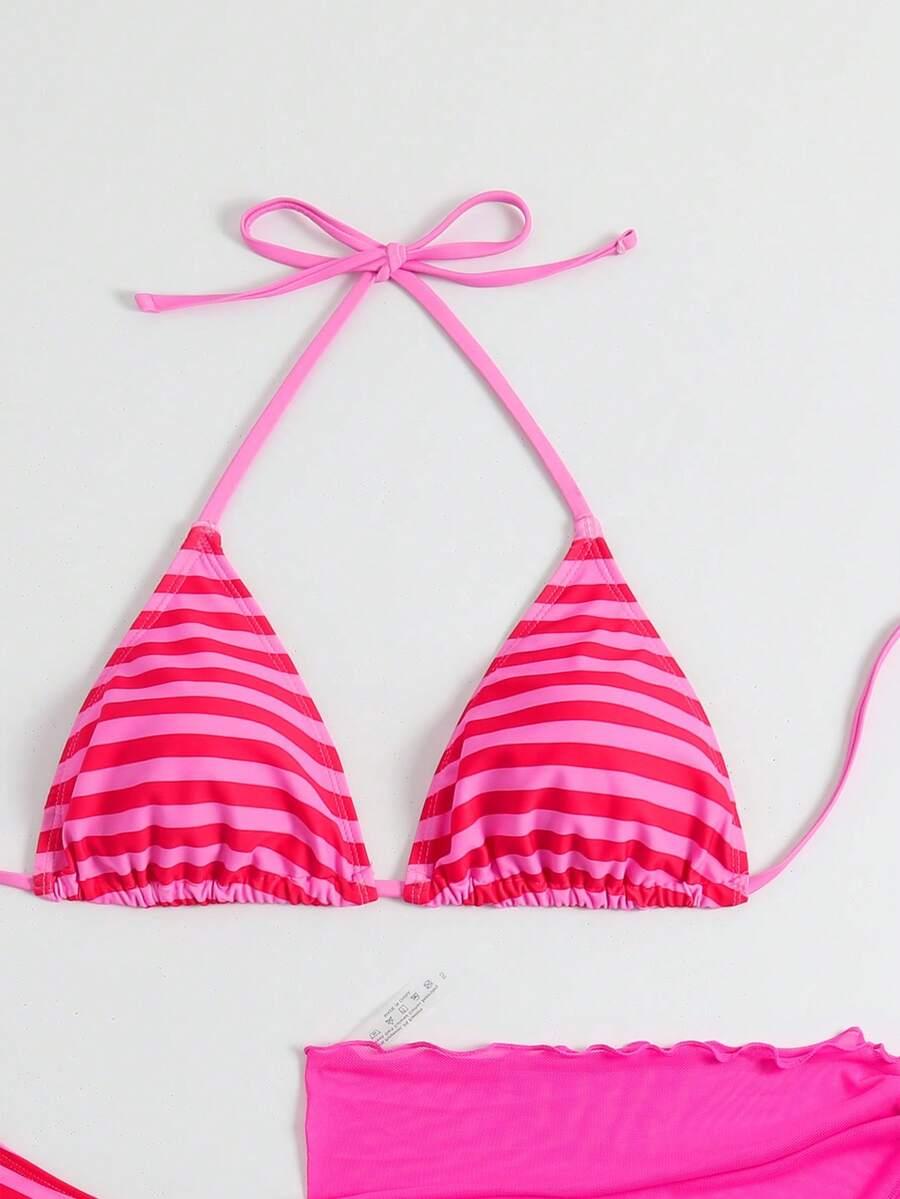 dwuczęściowy kostium bikini pareo komplet