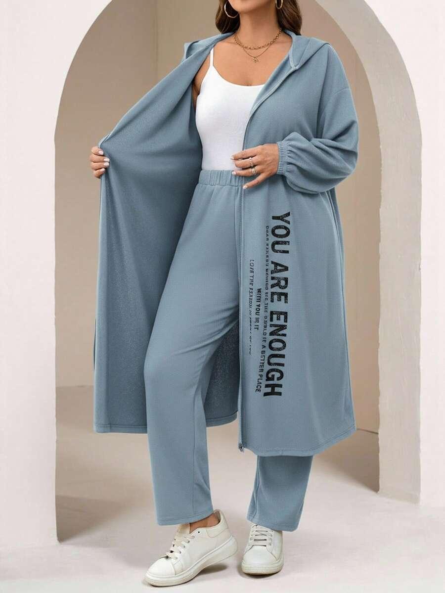 niebieski komplet bluza spodnie
