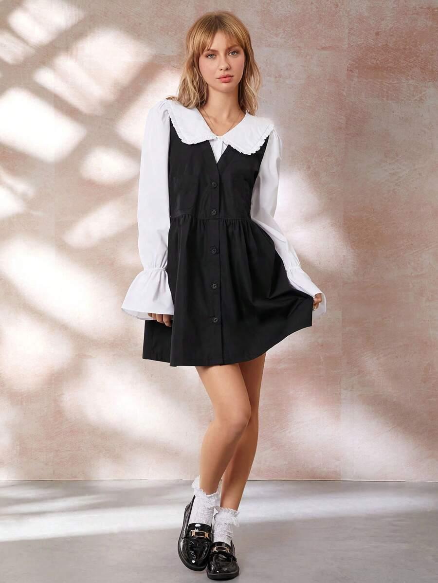 CZARNA MINI SUKIENKA