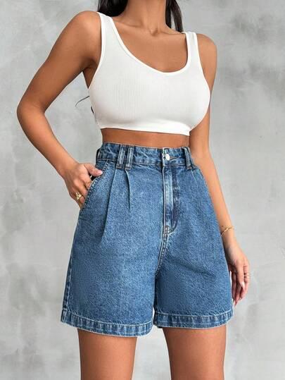 NIEBIESKIE SPODENKI JEANS
