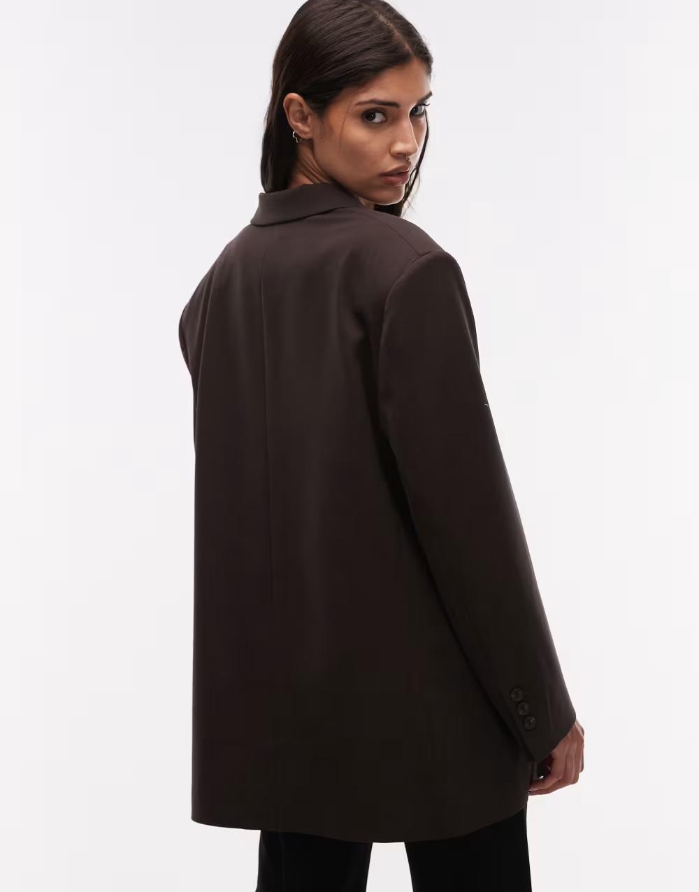brązowa marynarka oversize