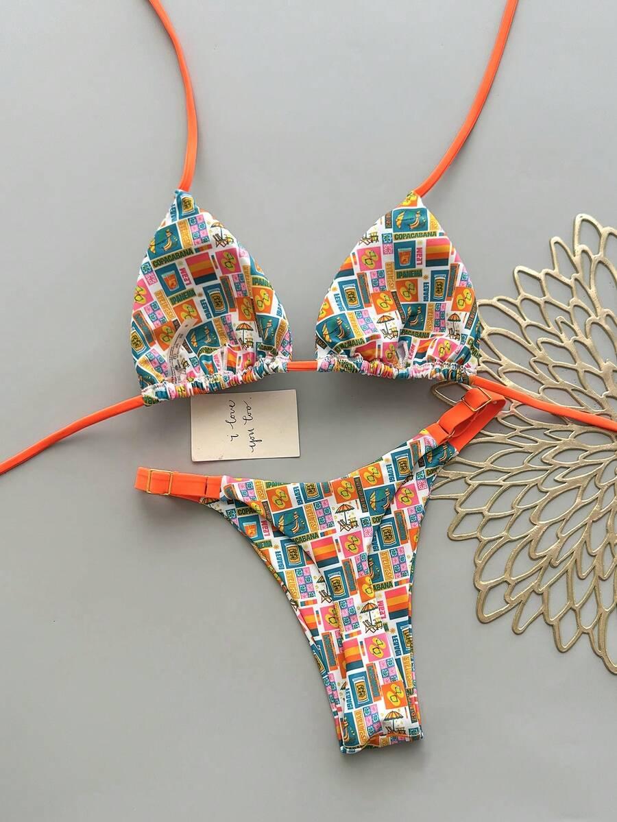 KOMPLET BIKINI Z WZOREM