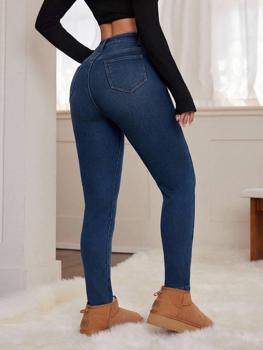 NIEBIESKIE SPODNIE JEANS 