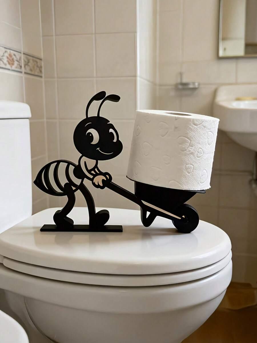 czarny stojak na papier toaletowy 2-pack