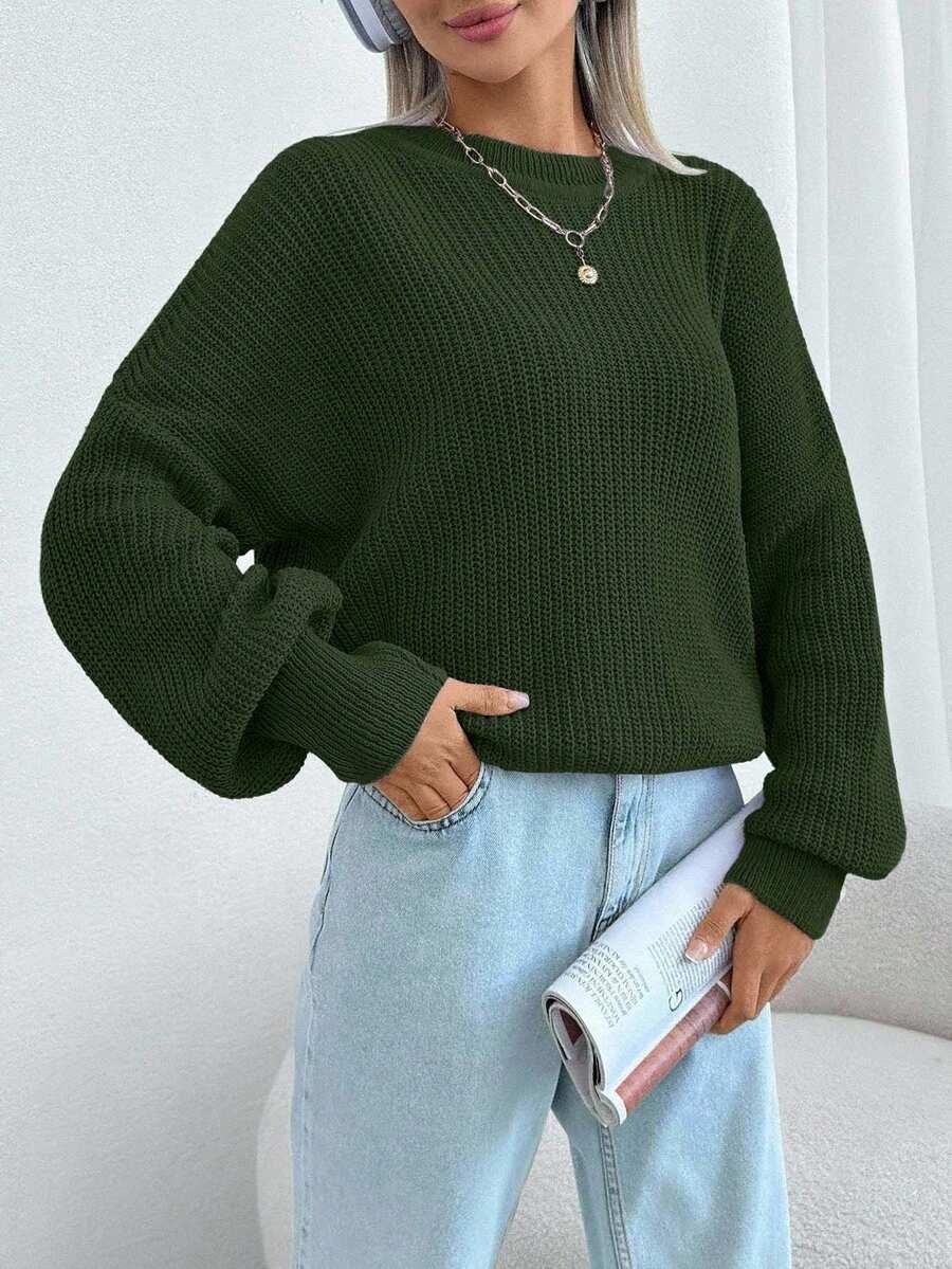 zielony sweter oversize 