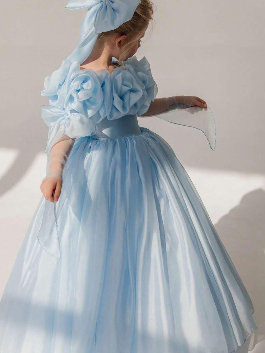 NIEBIESKA MAXI SUKIENKA 