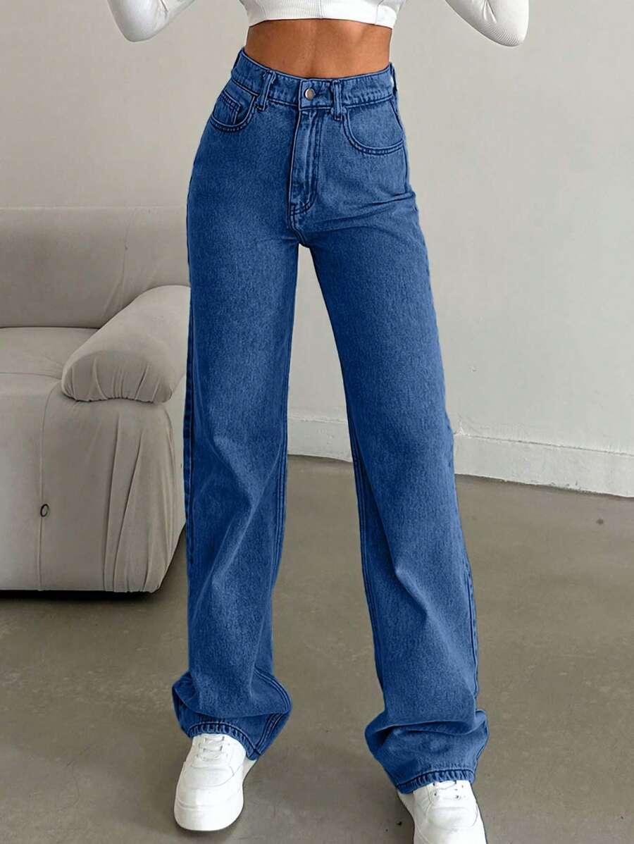 NIEBIESKIE SPODNIE JEANS