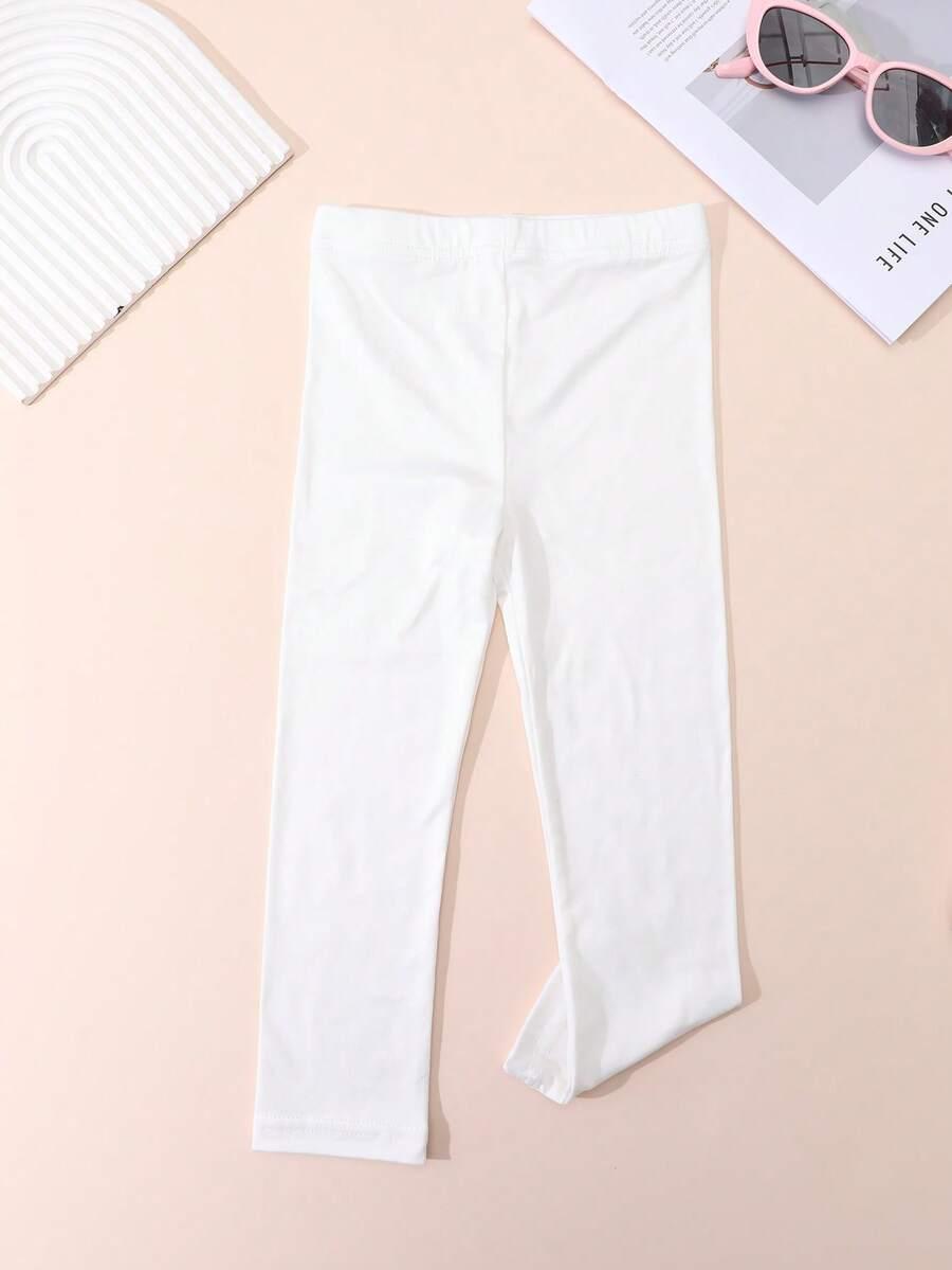 białe legginsy 3-pack