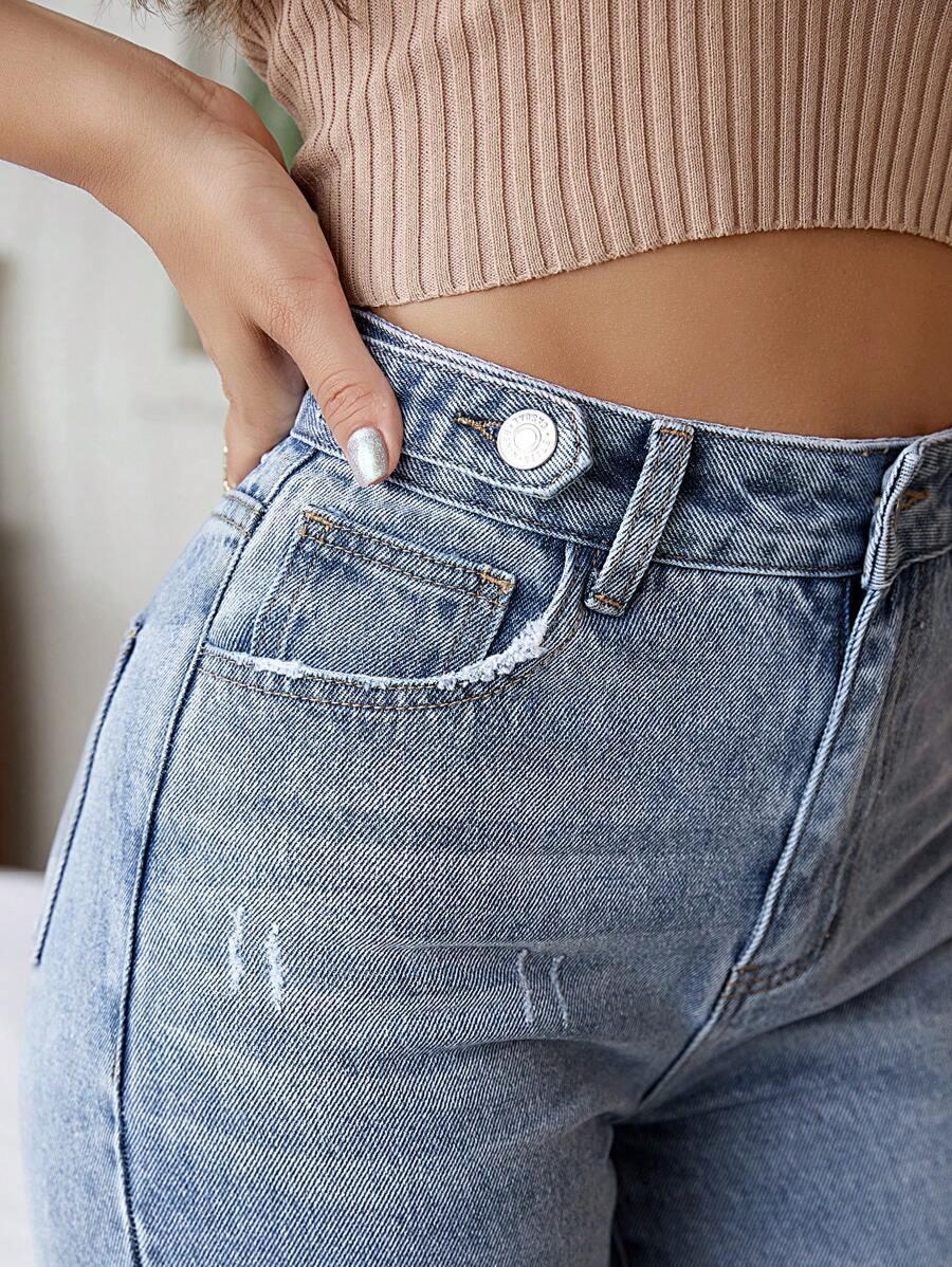 SPODNIE MOM JEANS