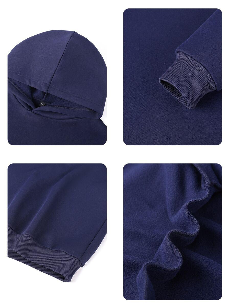 granatowa bluza kaptur