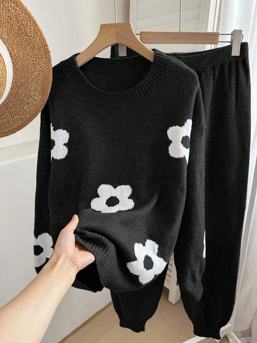 KOMPLET SWETER SPODNIE