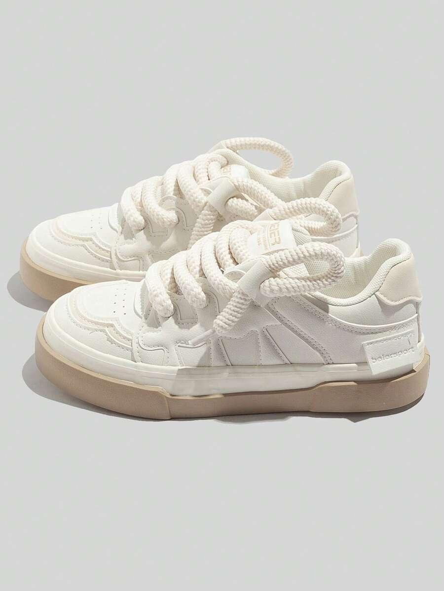 SZNUROWANE BUTY SPORTOWE KONTRAST