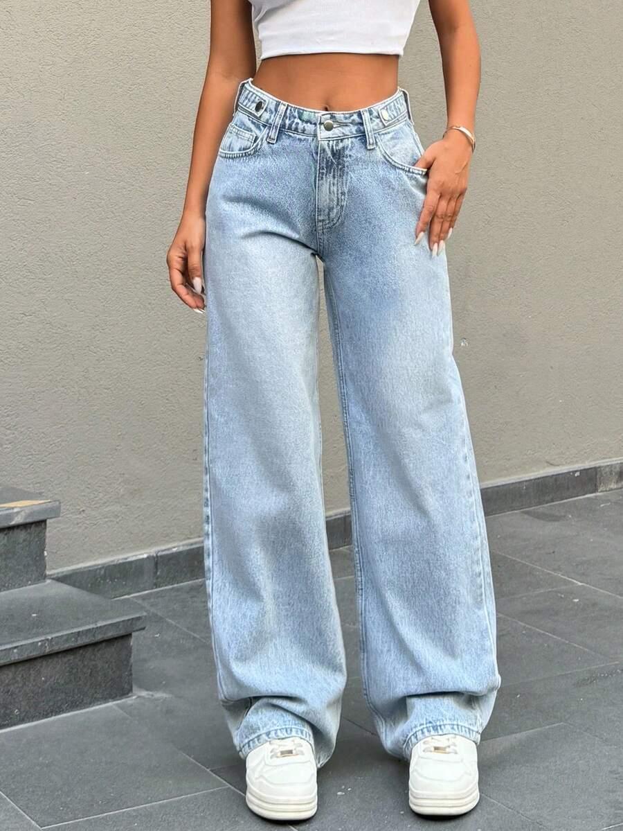 SPODNIE JEANS WYSOKI STAN