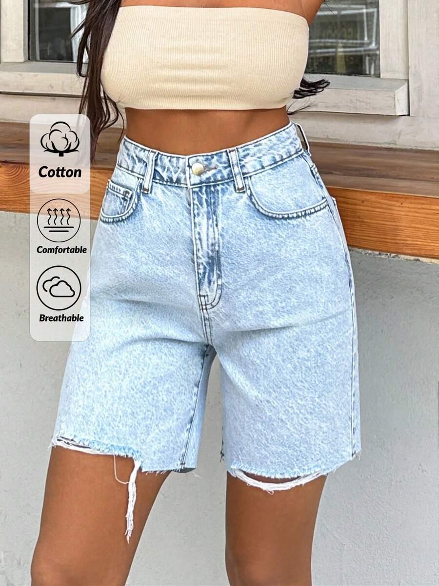 NIEBIESKIE SPODENKI JEANS