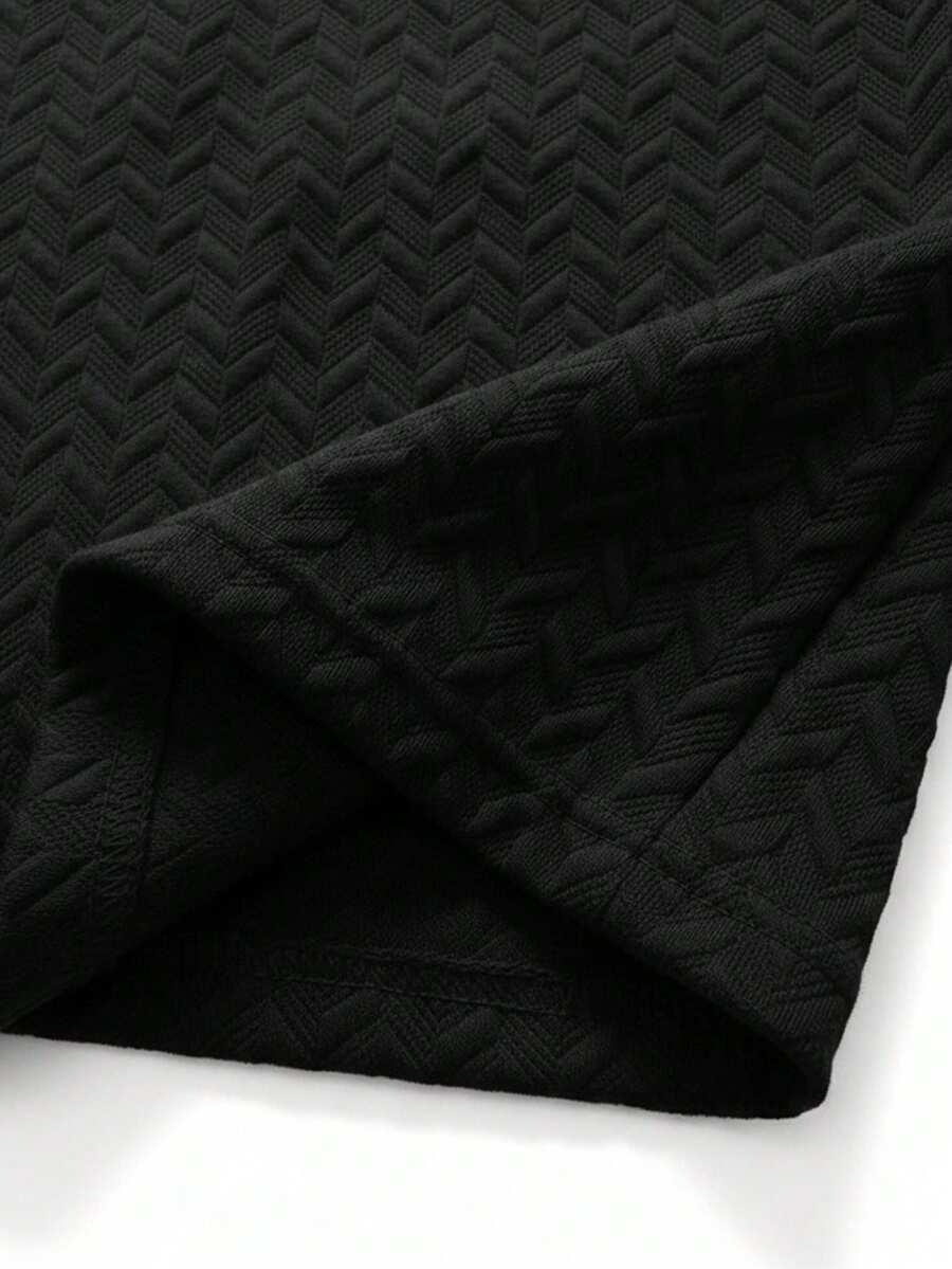 czarny t-shirt casual
