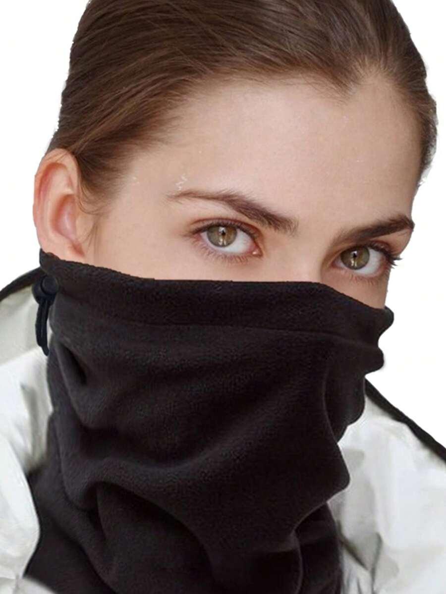 czarny komin polarowy