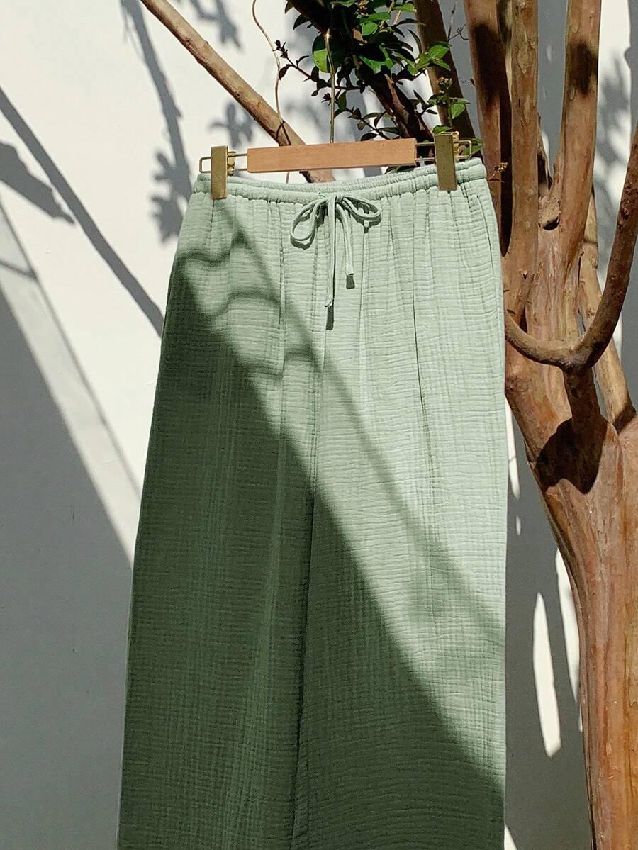 zielone spodnie casual