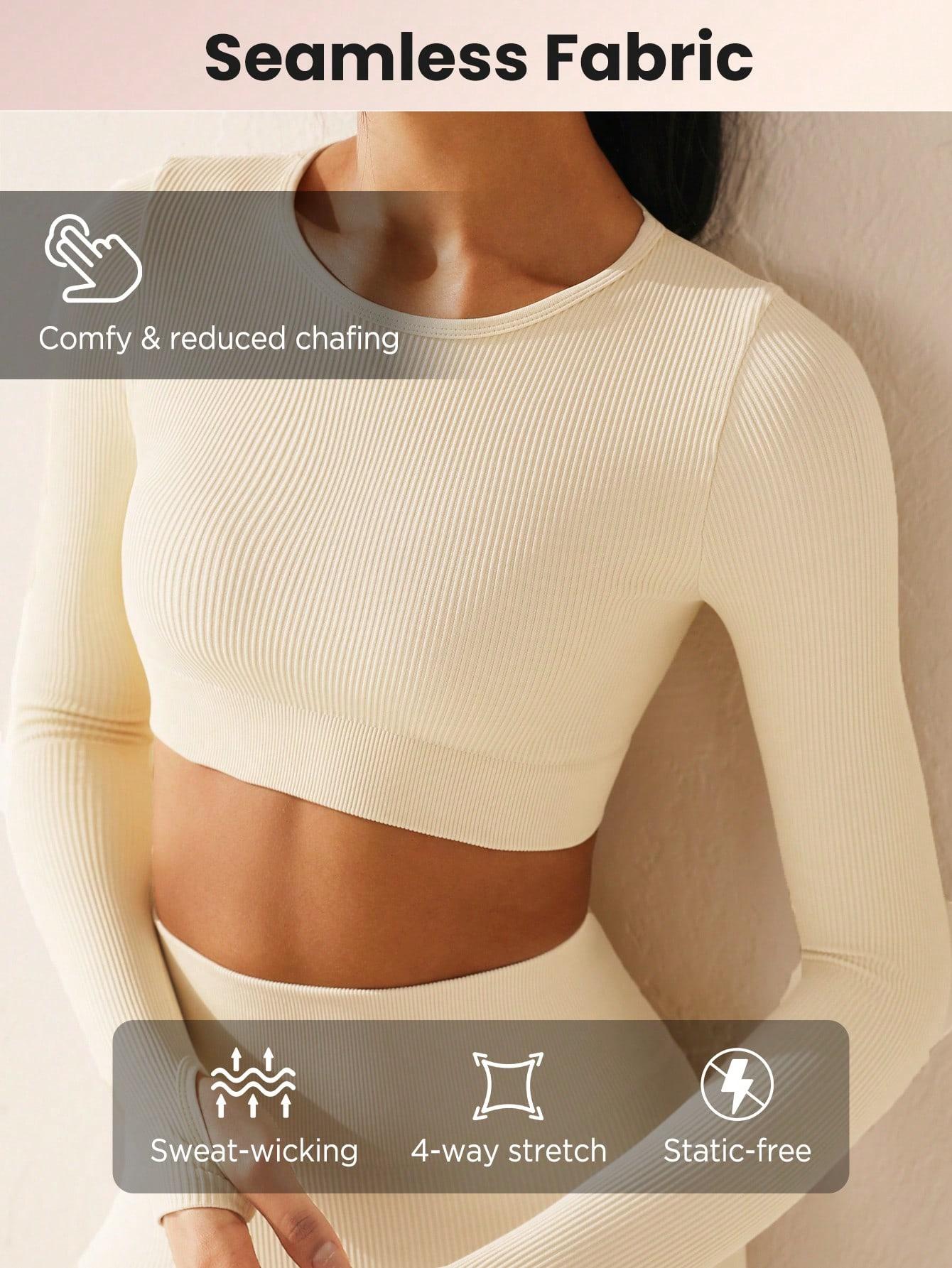 SPORTOWY KOMPLET TOP LEGGINSY PRĄŻKI 