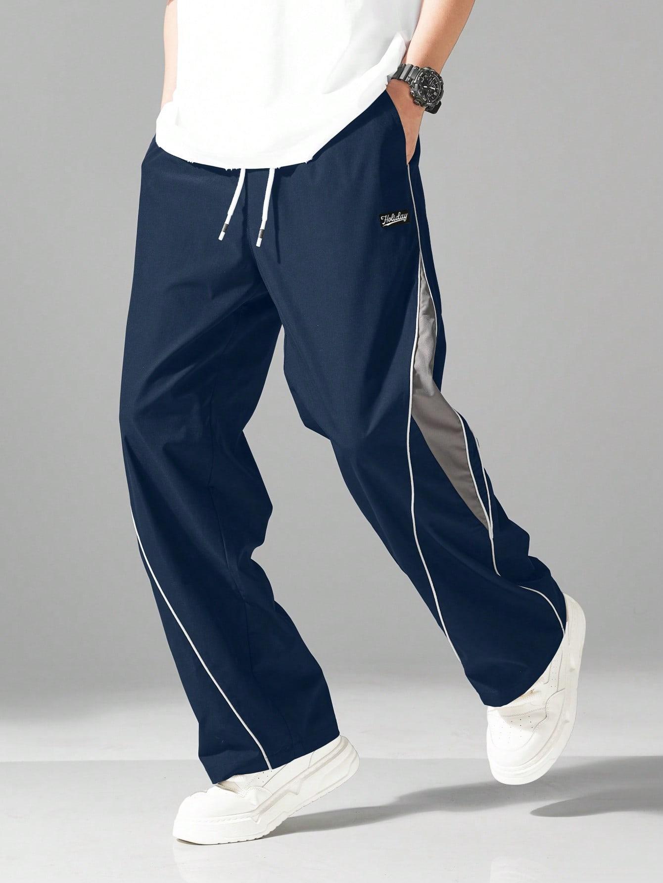 niebieskie spodnie casual 