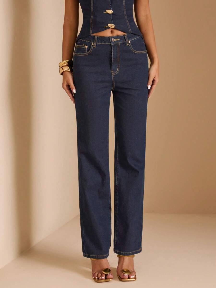 proste spodnie jeans