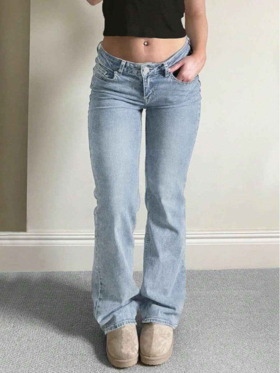NIEBIESKIE SPODNIE JEANS