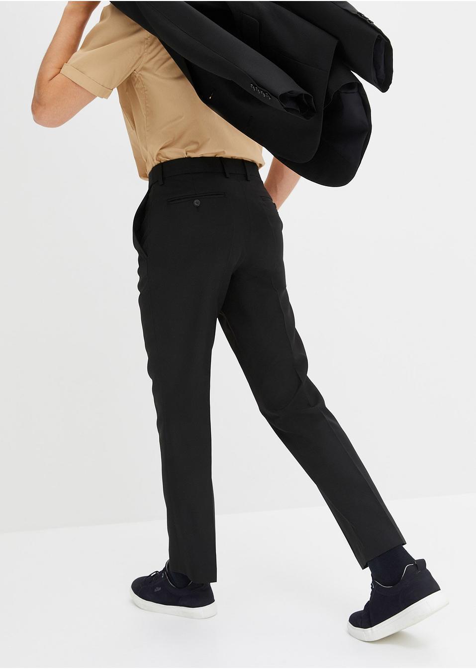 CZARNE ELEGANCKIE SPODNIE