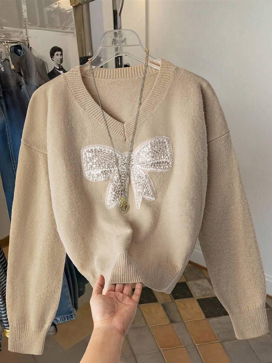 SWETER DAMSKI SEREK V REGULAR