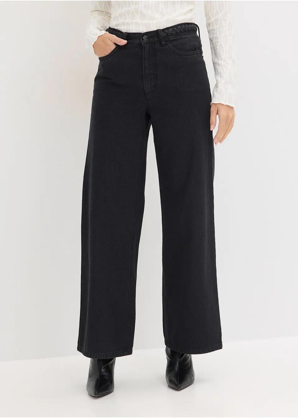JEANSY DAMSKIE PLUS SIZE BAWEŁNIANE WYSOKI STAN