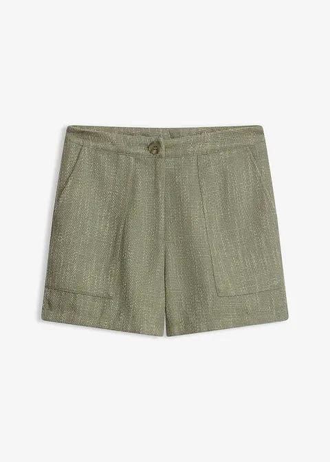ZIELONE BERMUDY DAMSKIE