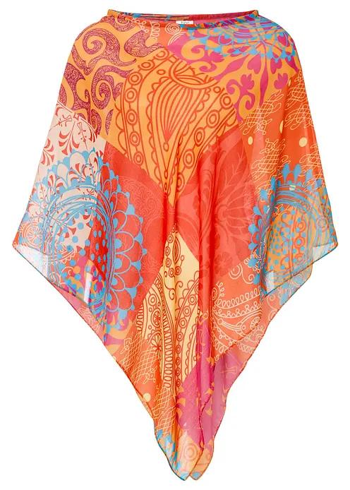 PONCHO POZA PŁYNĄCY MATERIAŁ