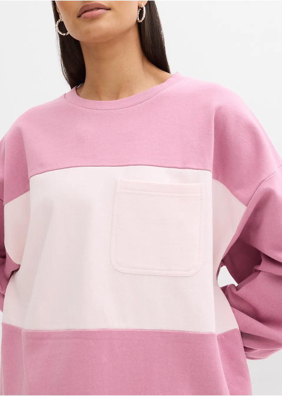 BLUZA DAMSKA REGULAR BAWEŁNIANA WKŁADANA PRZEZ GŁOWĘ