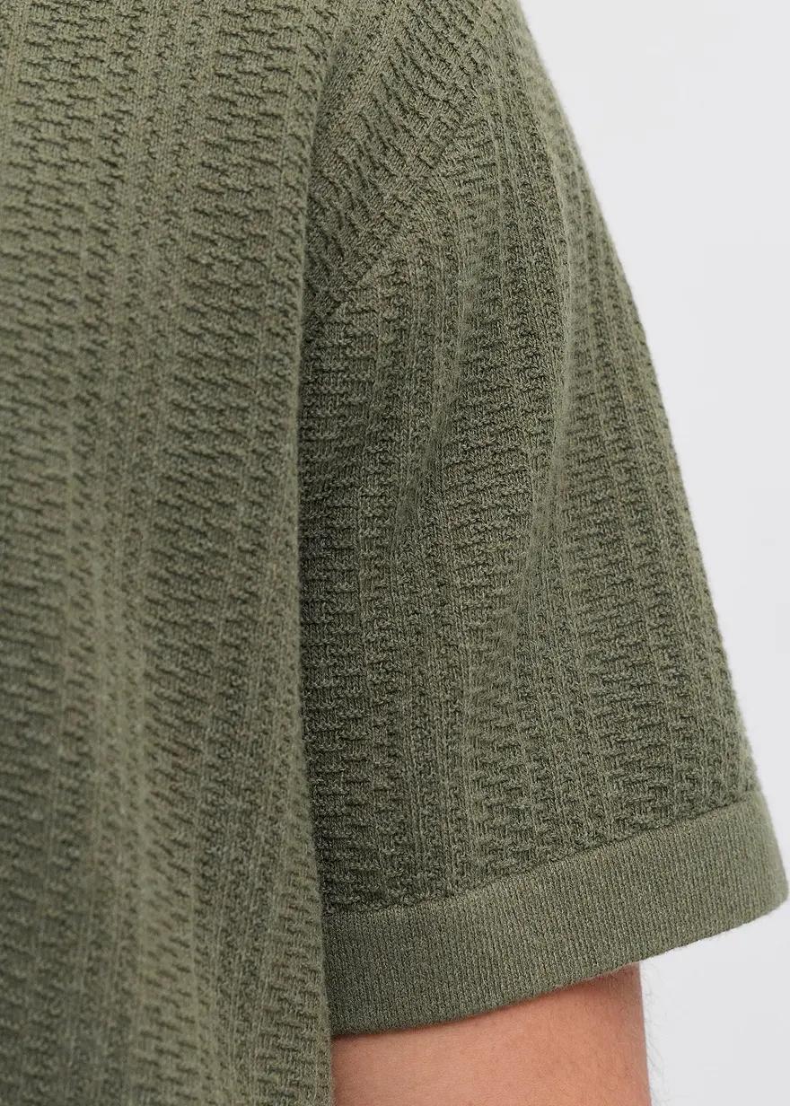 DZIANINOWA KOSZULKA POLO