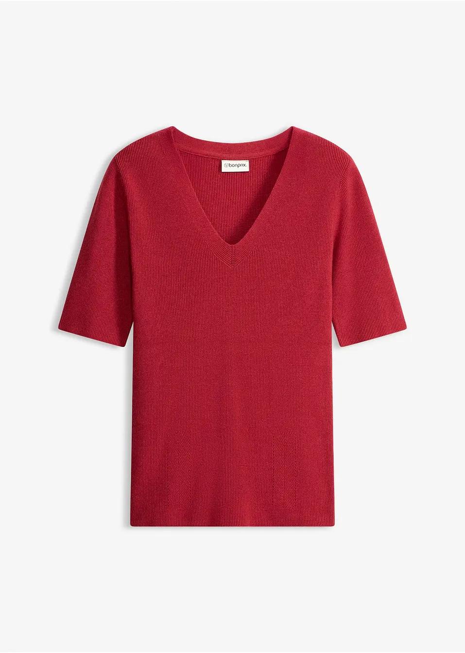 SWETER Z KRÓTKIM RĘKAWEM