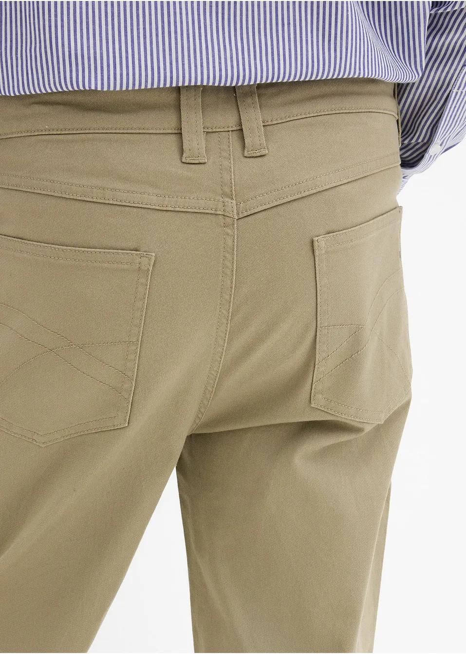 SPODNIE MĘSKIE CASUAL BAWEŁNIANE PLUS SIZE - DŁUGA NOGAWKA PROSTE