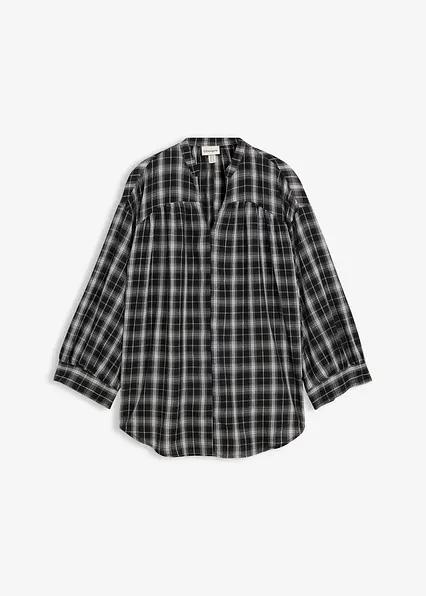 bluzka oversize w kratkę