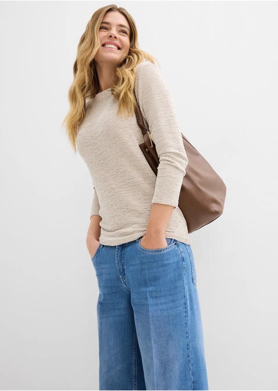 NIEBIESKIE SPODNIE JEANS SZEROKIE NOGAWKI 